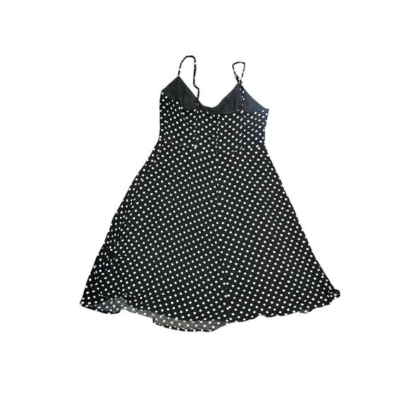 Forever 21 Womens' Black and White Polka Dot Sleeveless Dress Size Large - Picture 2 of 3